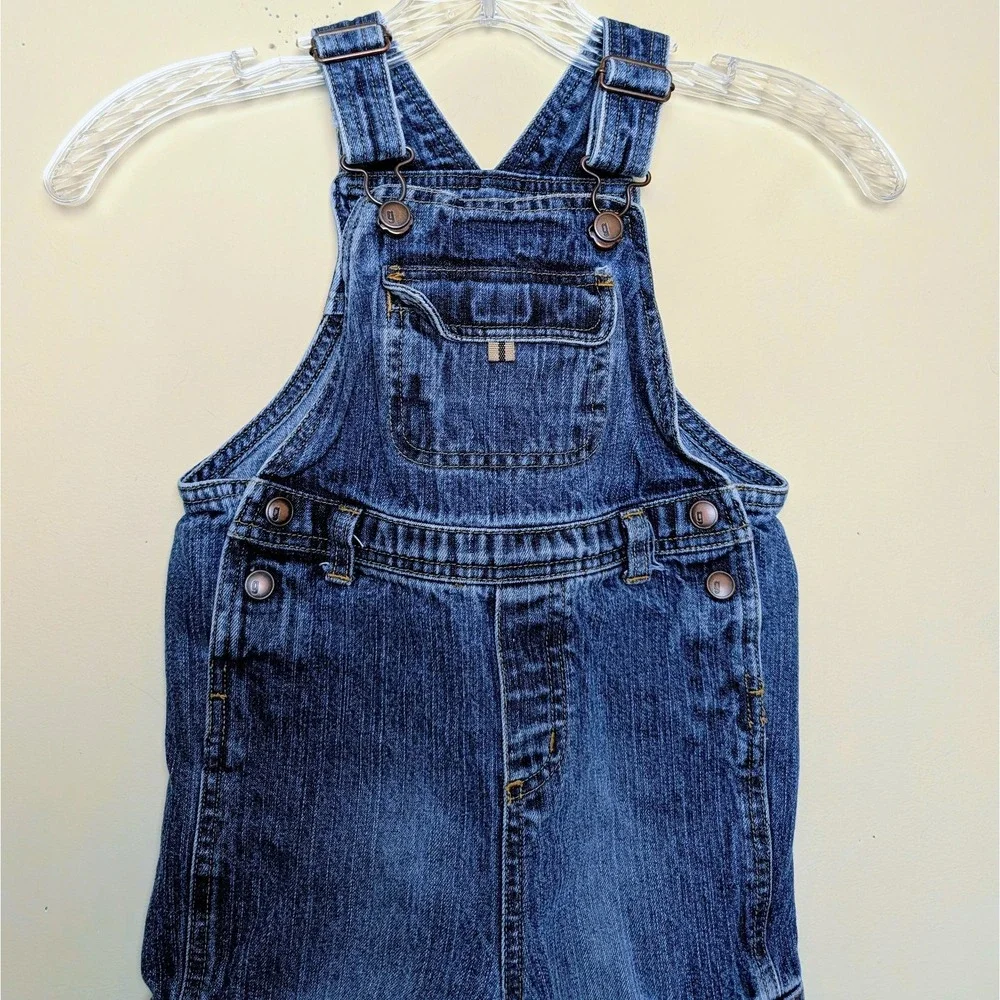 Vintage Gymboree Blue Bib Denim Overalls 2003 Y2K Toddler Size 2T